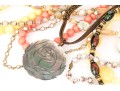 Large Collection Of Vintage Assorted Costume And Fashion Beads, Including Glass