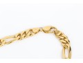 14k Yellow Gold Very Heavy Figaro Link Opera Length Necklace, 94.5 Gross Dwt.