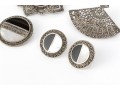 Striking Collection Of Sterling Silver And Marcasite Jewelry Pieces