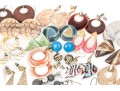 Large Collection Of Vintage Fashion Earrings, Assorted Styles 