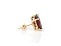 14k Yellow Gold Classic Oval Garnet Stud Earrings, App. 6.84 TCW