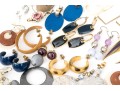 Large Collection Of Vintage Fashion Earrings, Assorted Styles 