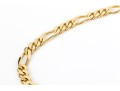 14k Yellow Gold Very Heavy Figaro Link Opera Length Necklace, 94.5 Gross Dwt.