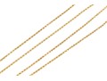 14k Yellow Gold Classic Rope Link Matinee Length Chain Necklace
