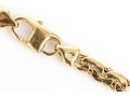 18k Yellow Gold Striking Contemporary Graduated Link Chain, 18