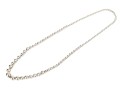 Sterling Silver Striking Graduated Beaded Opera Length Necklace