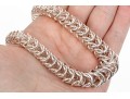 Sterling Silver Fabulous Graduated Interlocking Ring Necklace