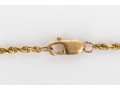 14k Yellow Gold Classic Rope Link Chain Necklace