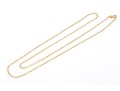 14k Yellow Gold Classic Rope Link Matinee Length Chain Necklace