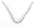 Sterling Silver Striking Graduated Beaded Opera Length Necklace