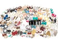 Large Collection Of Vintage Fashion Earrings, Assorted Styles 