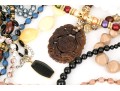Large Collection Of Vintage Assorted Costume And Fashion Beads, Including Glass