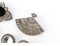 Striking Collection Of Sterling Silver And Marcasite Jewelry Pieces