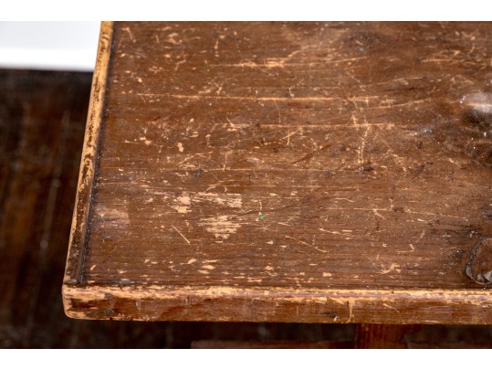 Antique American Ratchet Style Candle Stand