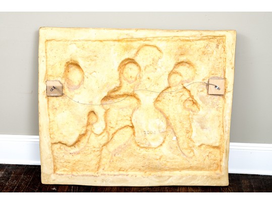 Fiberglass Neoclassical Wall Hanging, Four Cherubs