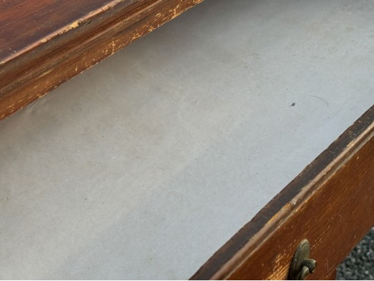 Antique American Cherry Finished Pine Chest, 1790-1820