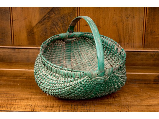 Collection Of Seven Antique American Woven Baskets