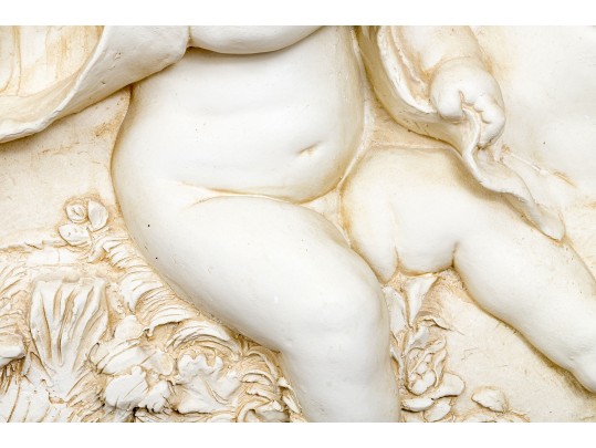 Fiberglass Neoclassical Wall Hanging, Four Cherubs