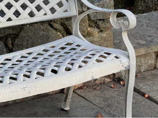 Cast Aluminum Garden Settee