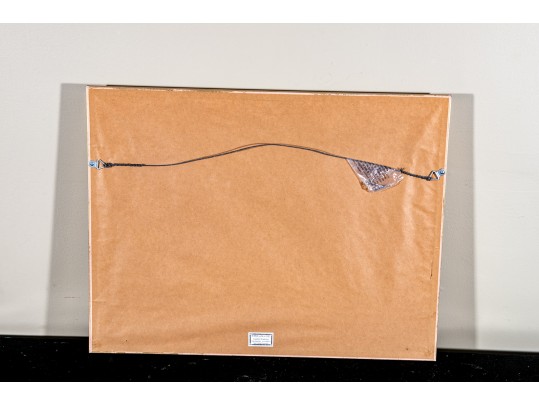 Antique Continental Framed Hand Painted Court Fan