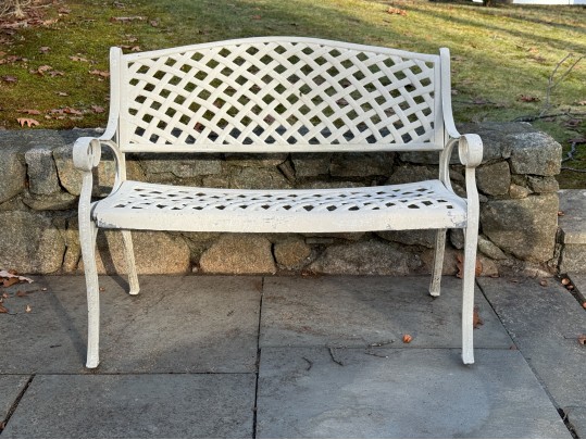 Cast Aluminum Garden Settee
