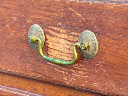 Antique American Cherry Finished Pine Chest, 1790-1820