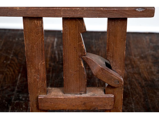 Antique American Ratchet Style Candle Stand