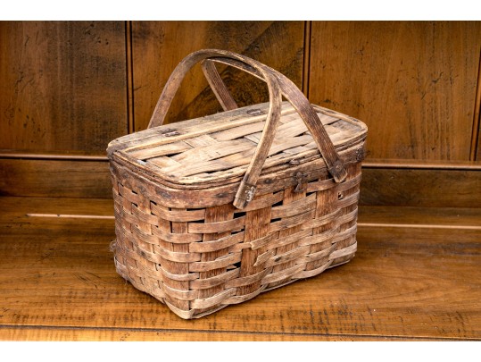 Collection Of Seven Antique American Woven Baskets