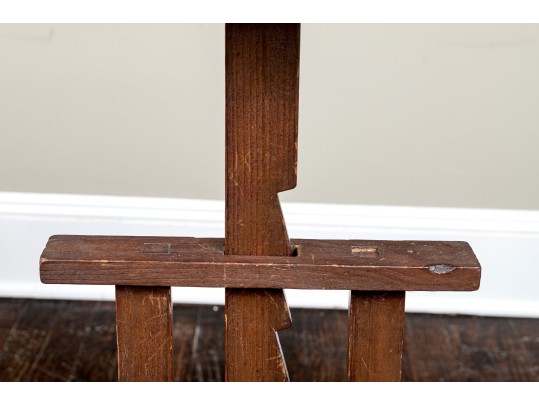 Antique American Ratchet Style Candle Stand