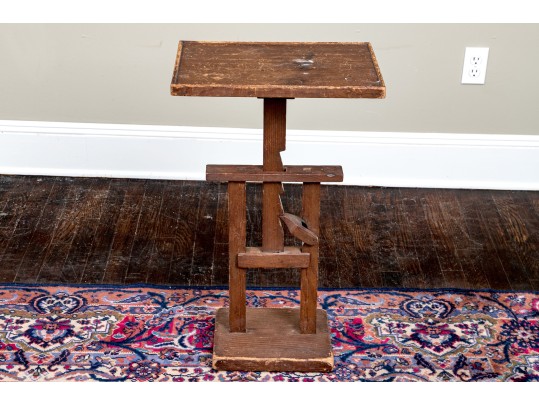 Antique American Ratchet Style Candle Stand