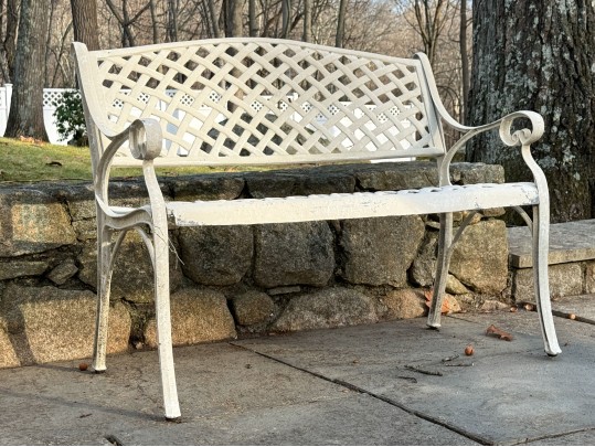 Cast Aluminum Garden Settee