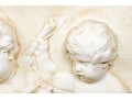 Fiberglass Neoclassical Wall Hanging, Four Cherubs