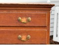 Antique American Cherry Finished Pine Chest, 1790-1820