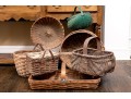 Collection Of Seven Antique American Woven Baskets
