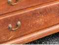 Antique American Cherry Finished Pine Chest, 1790-1820
