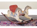 Adorable Antique American Children's Double Rocking Horse, Ca 1890-1920