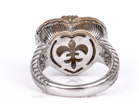 Judith Ripka Sterling Silver Collection Of Heart Motif Jewelry Pieces