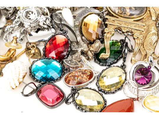 Large Collection Of Assorted Costume Jewelry Pieces