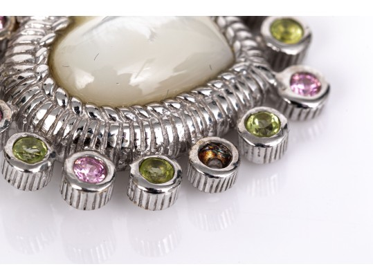 Judith Ripka Sterling Silver Collection Of Heart Motif Jewelry Pieces