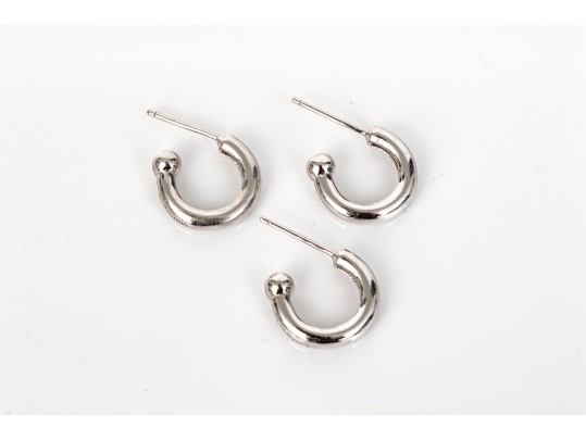 Collection Of Assorted Sterling Earrings, Including Cultured Freshwater Pearls Styles