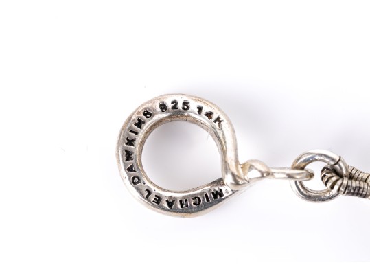 Michael Dawkins Sterling Silver Fun Complementary Pair Of Stacked Rondelle Motif Bracelets