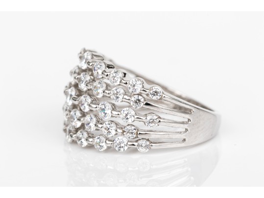 14k Gold Collection Of Five Assorted Rings, Sizes 6- To 7
