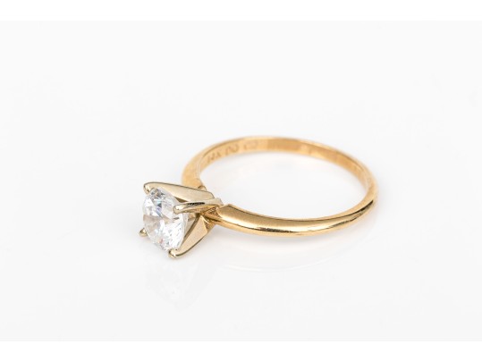 14k Gold Collection Of Five Assorted Rings, Sizes 6- To 7