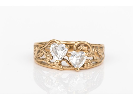 14k Gold Collection Of Five Assorted Rings, Sizes 6- To 7