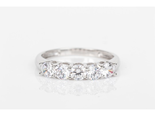 14k Gold Collection Of Five Assorted Rings, Sizes 6- To 7