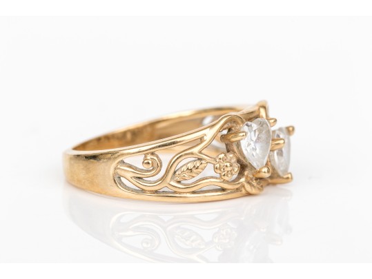 14k Gold Collection Of Five Assorted Rings, Sizes 6- To 7