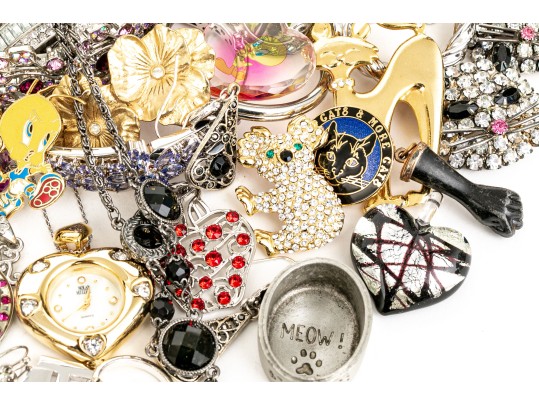 Large Collection Of Assorted Costume Jewelry Pieces