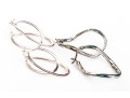 Six Pairs Of Sterling SIlver Modern Dangle Earrings