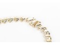Sterling Silver Striking Graduated Faceted 18