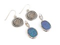 Collection Of Assorted Sterling Silver Fun Druzy Pendant Earrings